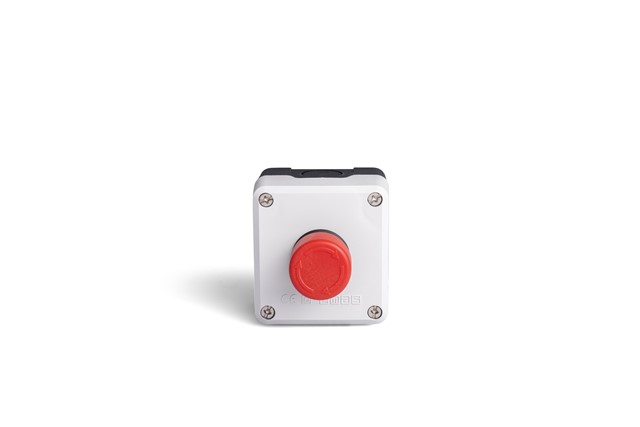 P Series Plastic 1 Hole BDE30 + C3BK (NO) + C4BK (NC) Grey-Black Control Box